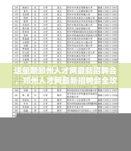 郑州人才网最新招聘会全攻略,如何参加并找到心仪职位?
