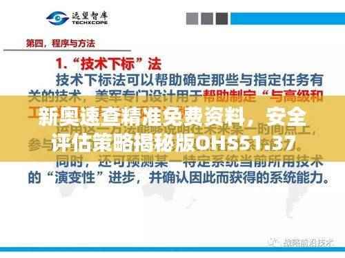 新奥速查精准免费资料,安全评估策略揭秘版OHS51.37