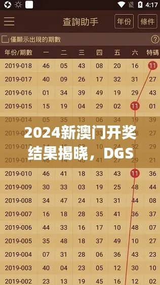 2024新澳门开奖结果揭晓,DGS759.81精选解析_个人版