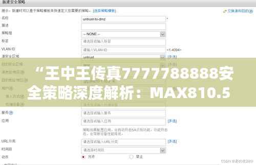 “王中王传真7777788888安全策略深度解析:MAX810.56经典版揭秘”
