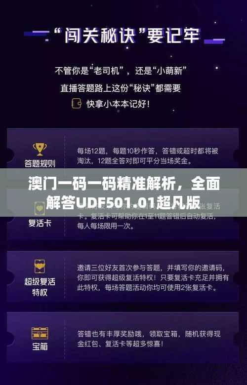 澳门一码一码精准解析,全面解答UDF501.01超凡版
