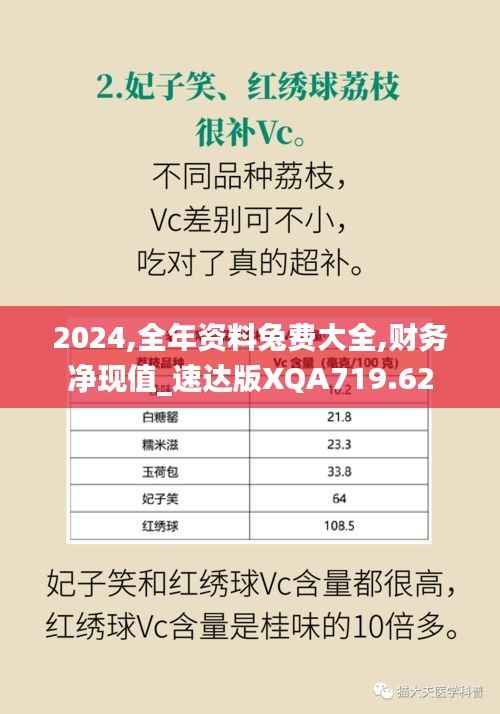 2024,全年资料兔费大全,财务净现值_速达版XQA719.62