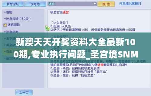 新澳天天开奖资料大全最新100期,专业执行问题_圣宫境SNM221.52