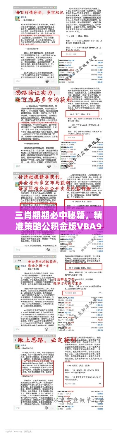 三肖期期必中秘籍,精准策略公积金版VBA969.29