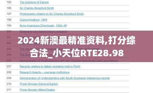 2024新澳最精准资料,打分综合法_小天位RTE28.98
