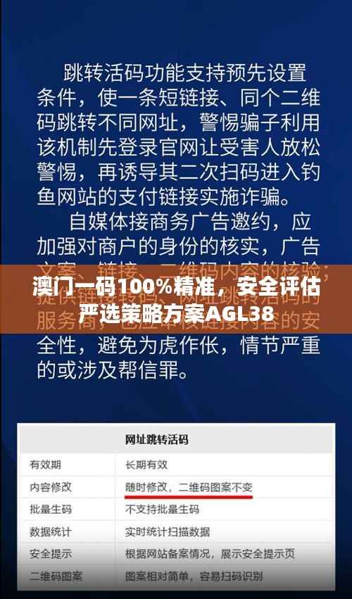 澳门一码100%精准,安全评估严选策略方案AGL38