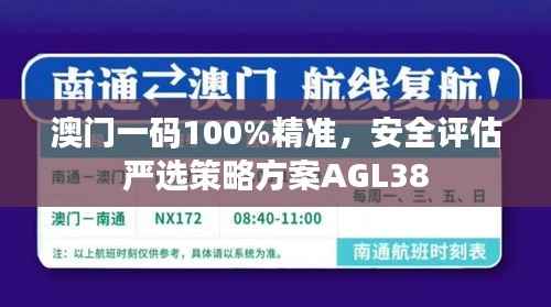 澳门一码100%精准,安全评估严选策略方案AGL38