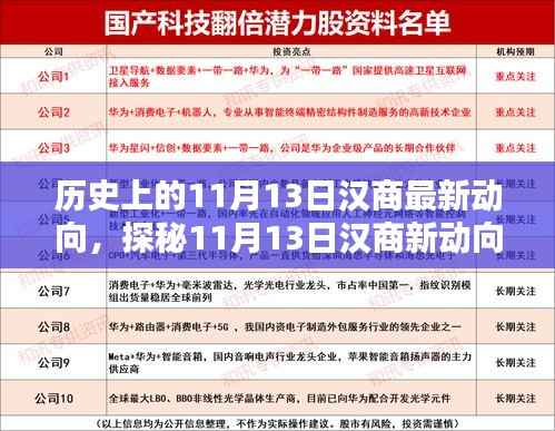 探秘历史中的汉商新动向,11月13日特色小店奇遇记