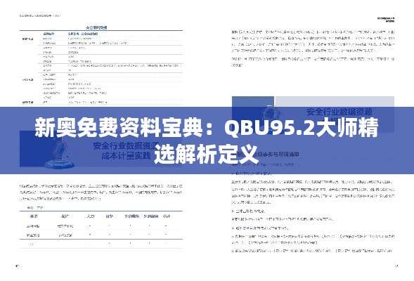 新奥免费资料宝典:QBU95.2大师精选解析定义