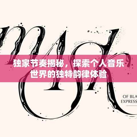 独家节奏揭秘，探索个人音乐世界的独特韵律体验