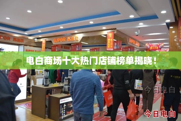 电白商场十大热门店铺榜单揭晓!